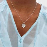 Inicio St Christopher heart necklace 16 inch, imported from the UK