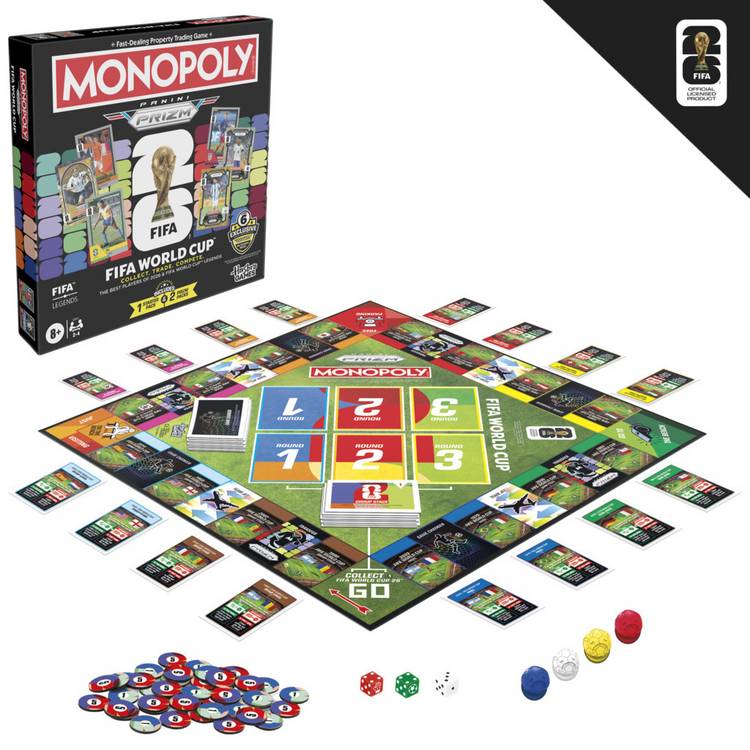 Monopoly FIFA World Cup Prime Prizm board game, imported from the UK