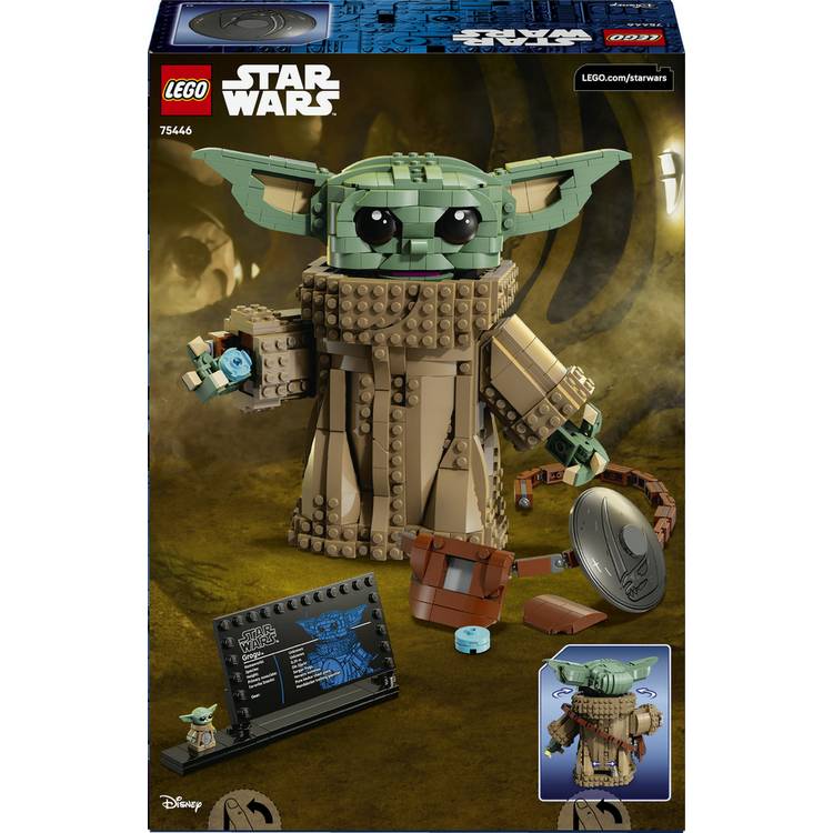 LEGO Grogu Mandalorian Apprentice buildable figure 1200 pieces, UK version