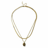 Argos Revere Freedom Brown Small Stone Multirow Necklace- Buy online at McGrocer