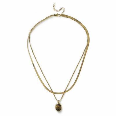 Argos Revere Freedom Brown Small Stone Multirow Necklace- Buy online at McGrocer