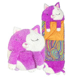 Argos Happy Nappers Purple Cat Medium S4 Sleeping Bag Plush Toy- Buy online at McGrocer