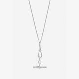 Argos Jon Richard Silver Plated Pave T Bar Necklace- Buy online at McGrocer