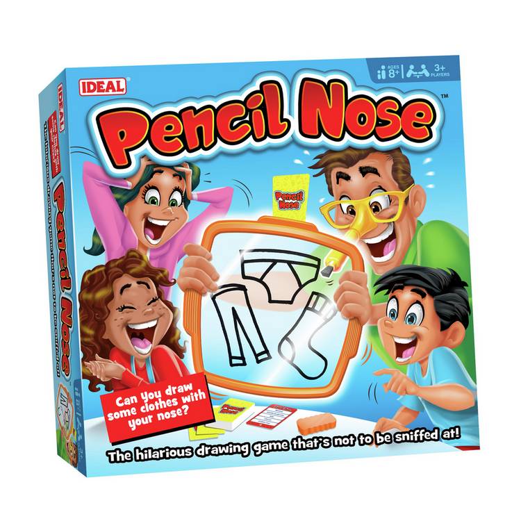 Ideal Pencil Nose party game, imported from the UK