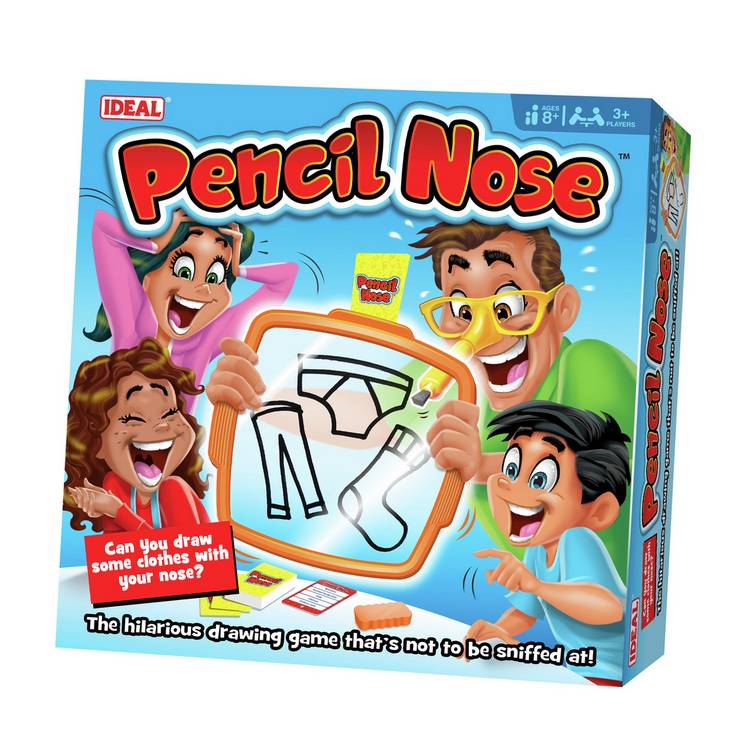 Ideal Pencil Nose party game, imported from the UK