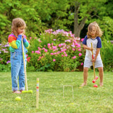 TP Toys wooden croquet set pastel colours garden game, imported from the UK