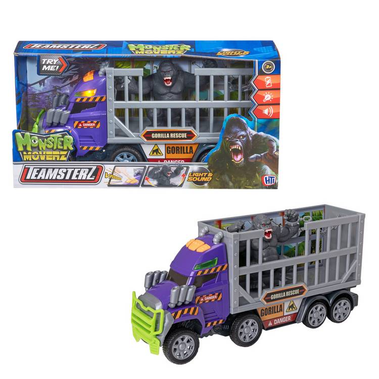 Teamsterz Monster Moverz TruckGorilla Rescue toy vehicle with cage, UK version