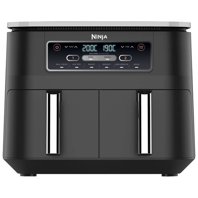 Ninja dual zone air fryer 7.6L, UK version