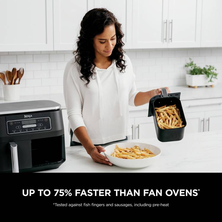 Ninja dual zone air fryer 7.6L, UK version