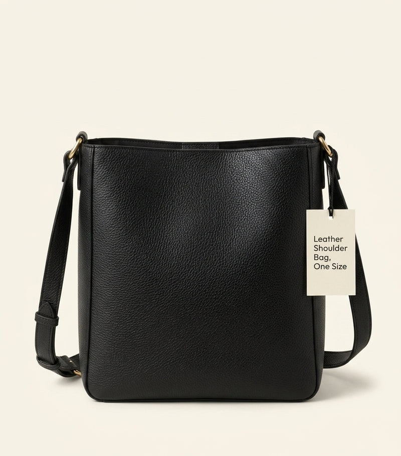 Prada medium leather shoulder bag with woven strap, imported from the UK