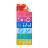Catherine Lansfield Block Stripe Lounger Beach Towel 200x76cm - British product