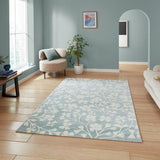 Argos Catherine Lansfield Floral Blue Short Pile Rug - 80x150cm- Buy online at McGrocer