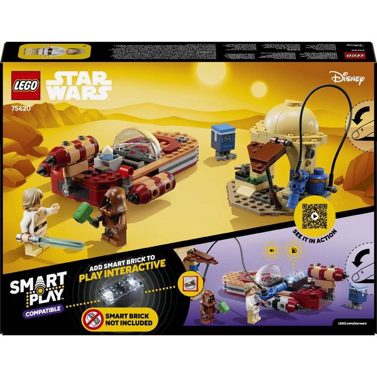 LEGO Star Wars Luke's Landspeeder building toy set 215 pieces, imported from the UK