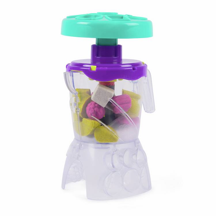 Kinetic Sand Smoothie Mixer playset with sand and accessories, imported from the UK