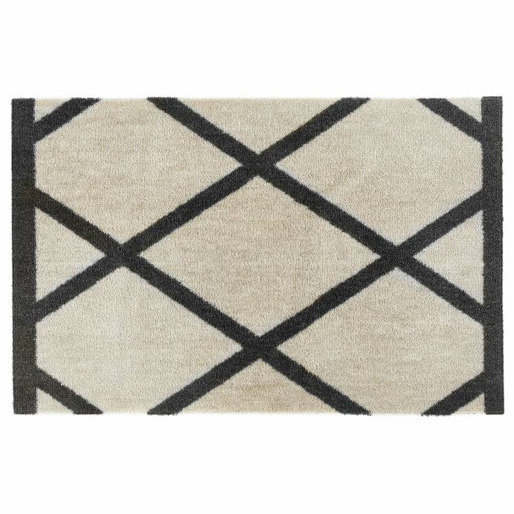 My Mat geometric short pile doormat 50x75cm, imported from the UK