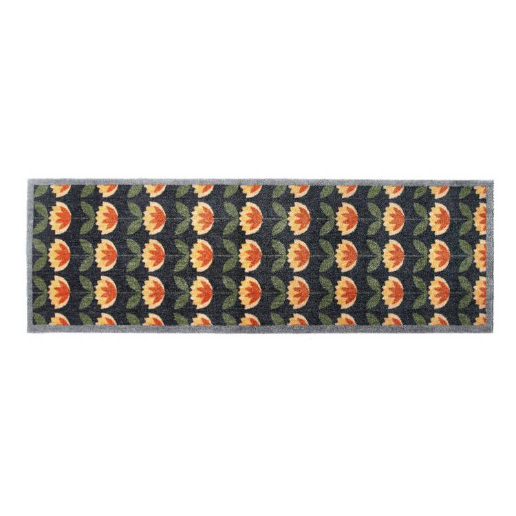 My Mat retro floral short pile runner 50x150cm (British brand)