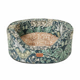 Morris & Co Honeysuckle and Acorn oval dog bed small (British brand)