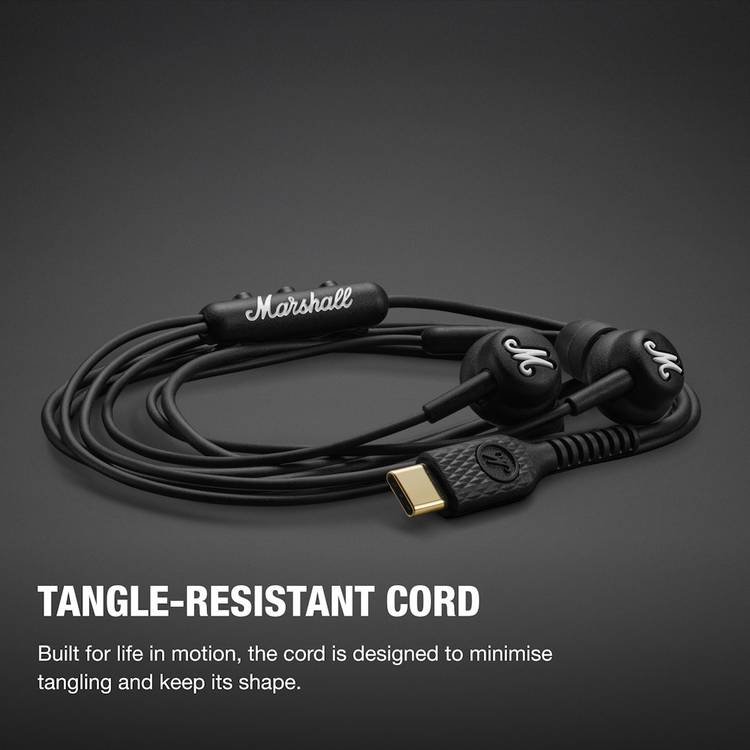 Marshall Mode in-ear USB-C wired headphones, imported from the UK