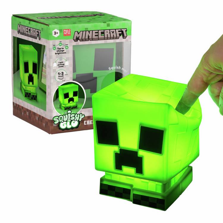 Minecraft Creeper green silicone desk lamp 15cm - British product