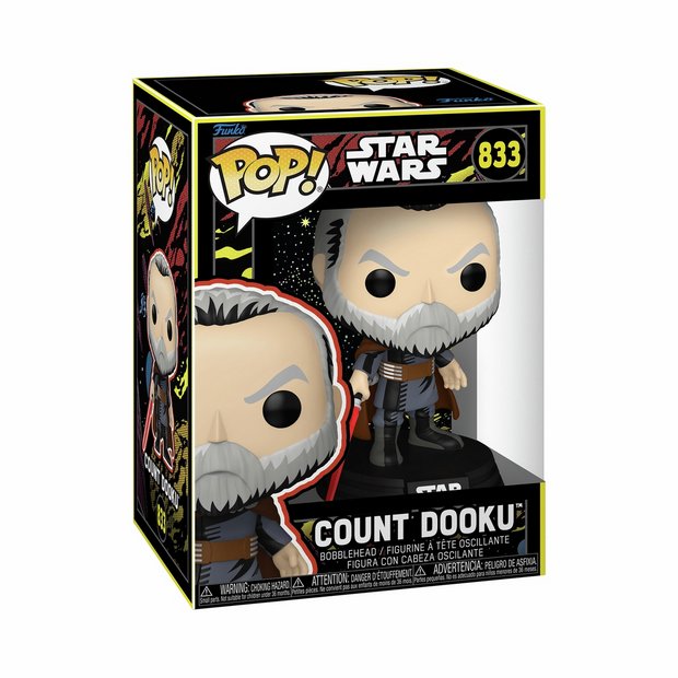 Funko POP! Count Dooku Retro vinyl figure 4.5 inches - British product