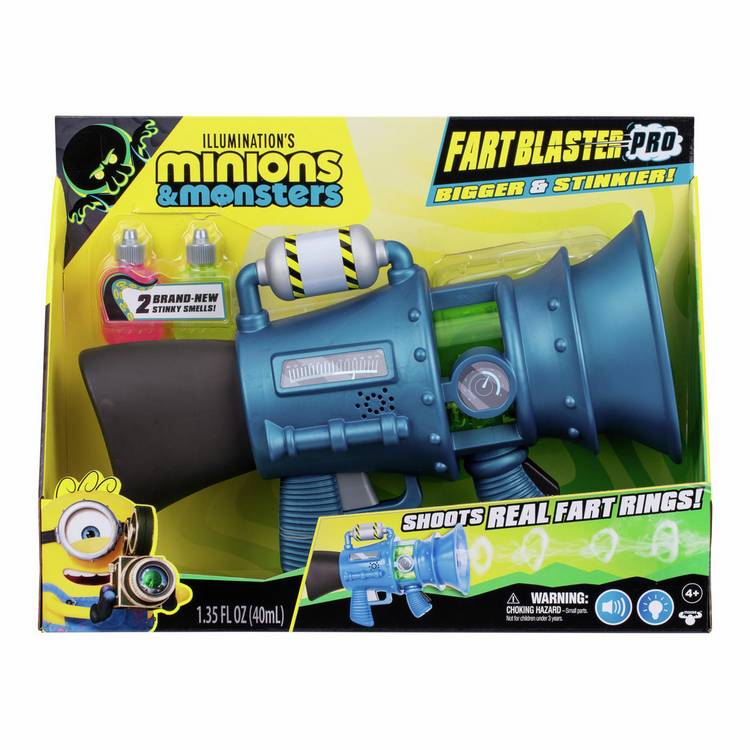 Minions Fart Blaster Pro toy, imported from the UK