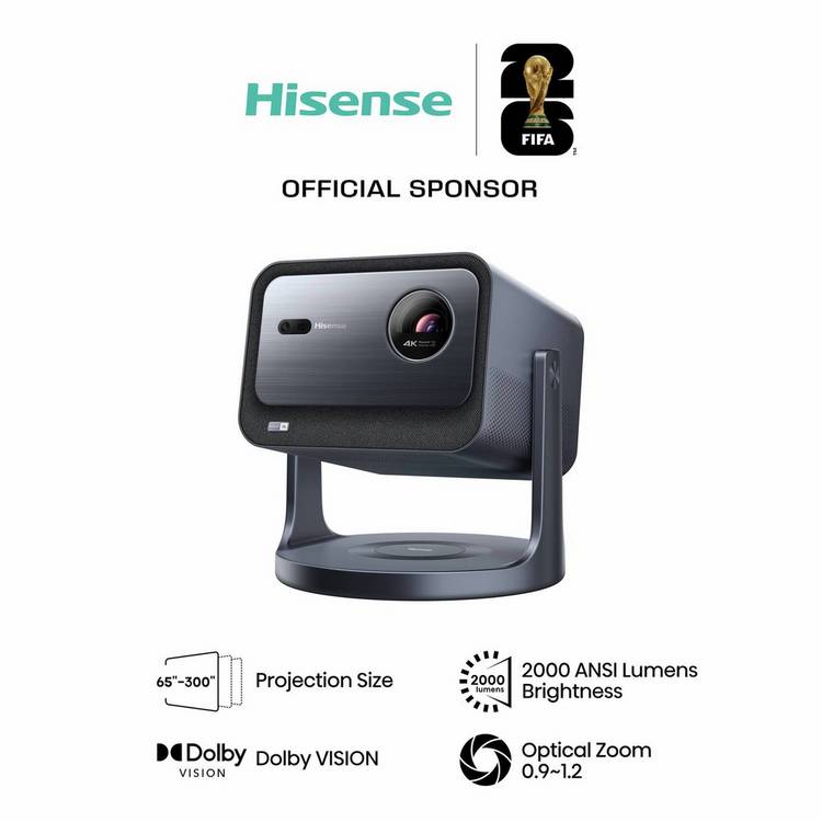 Hisense C2TUK 4K laser projector (British brand)