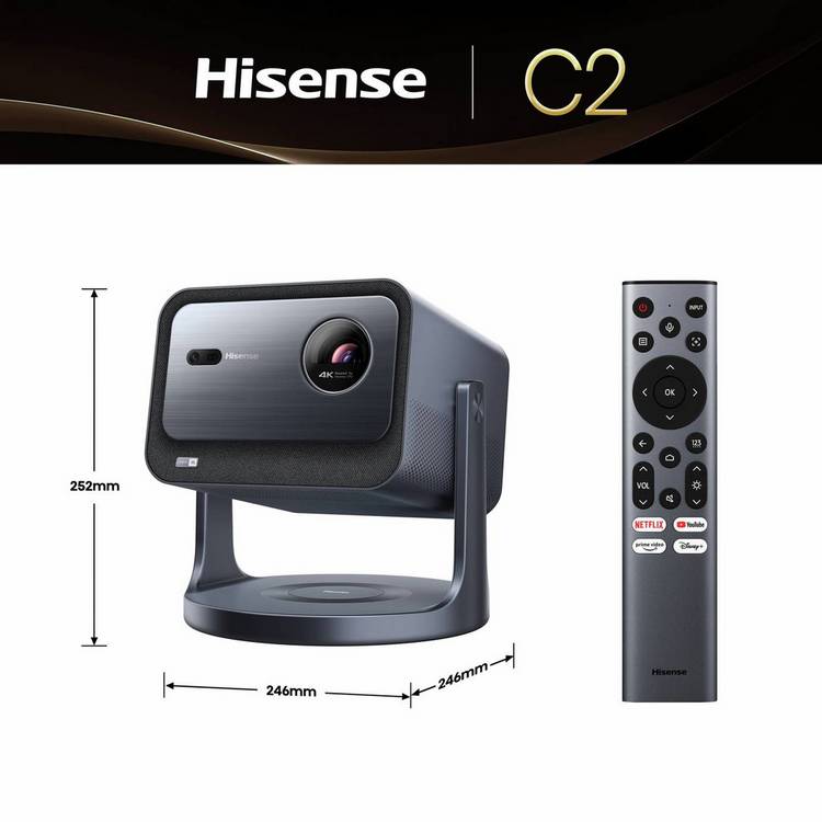 Hisense C2TUK 4K laser projector (British brand)