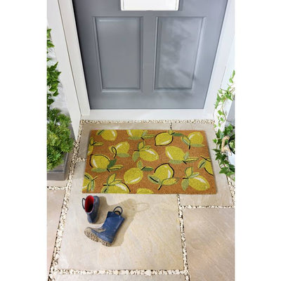 Argos My Mat Printed Coir Lemons Yellow Doormat 45x75cm- Buy online at McGrocer