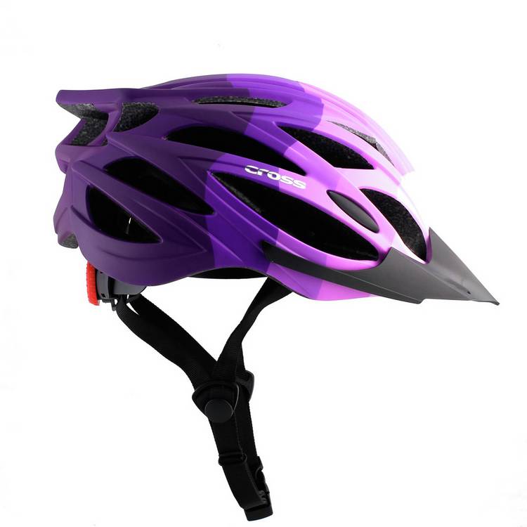 Cross adults bike helmet purple 58-61cm - British product