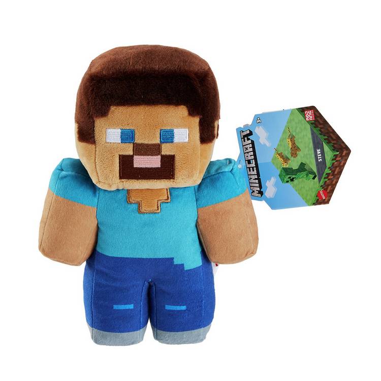 Minecraft Steve plush doll 8 inches, imported from the UK