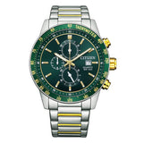 Argos Citizen Men's Green Dial Stainless Steel Bracelet Watch- Buy online at McGrocer