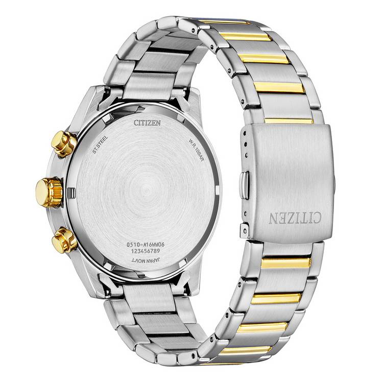 Citizen chronograph watch green dial (British brand)
