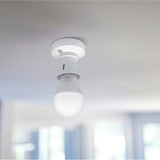 British General batten lamp holder white, imported from the UK