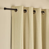 Habitat stripe blackout curtain olive 117x137cm (British brand)