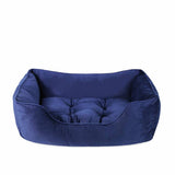 Argos Rosewood Pet Velvet Square Bed Navy - Large- Buy online at McGrocer