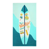 Argos Home surfboard novelty beach towel teal large (British brand)
