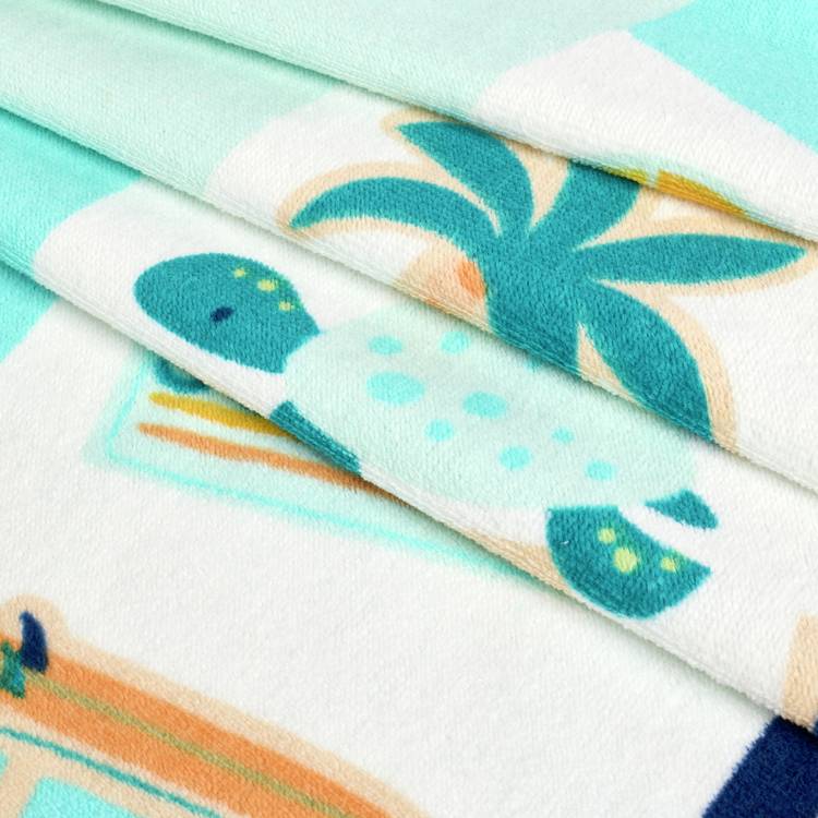 Argos Home surfboard novelty beach towel teal large (British brand)