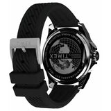 Timex Essex Ave black dial watch with silicone strap (British brand)
