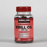 Kirkland Signature Krill Oil 500mg 160 Capsules, UK version