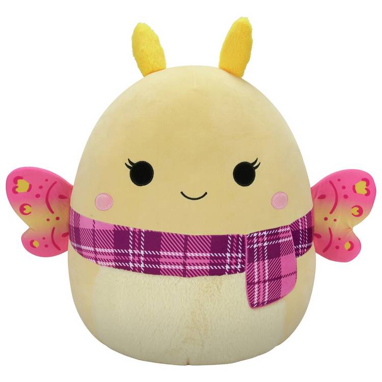 Squishmallows 20 inch yellow moth plush toy named Miry, imported from the UK