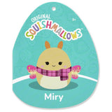 Squishmallows 20 inch yellow moth plush toy named Miry, imported from the UK
