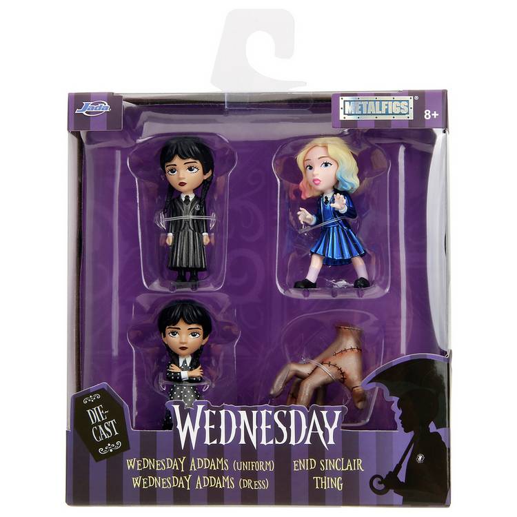 Jada Wednesday figures pack of 4 2.5 inch, imported from the UK