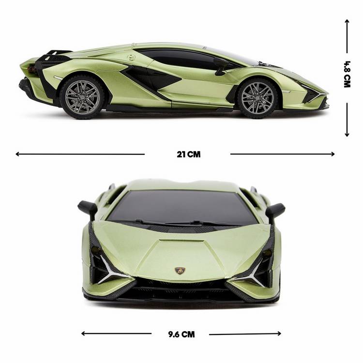 CMJ RC Lamborghini Sian Met Green car, UK version