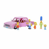 JAKKS Pacific Simpsons family sedan playset with five figures (British brand)
