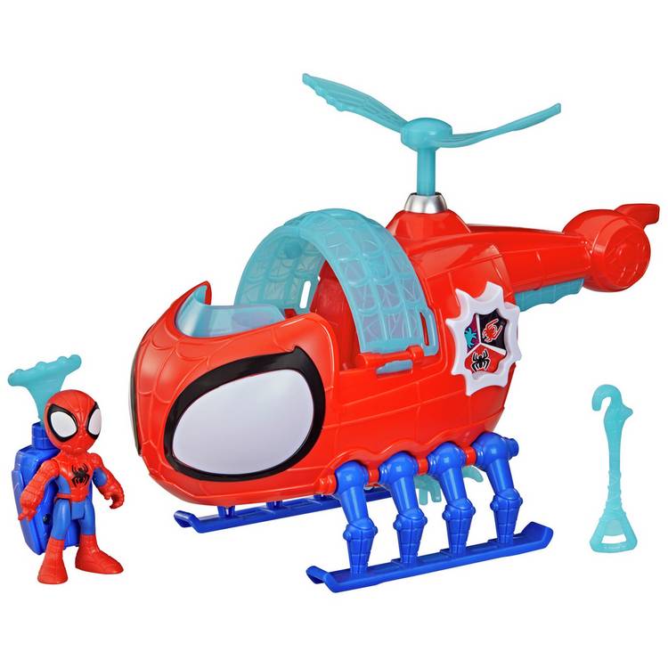 Marvel Spidey Copter action figure toy vehicle, UK version