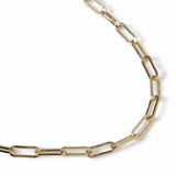 Freedom gold-tone paperlink chain necklace, UK version