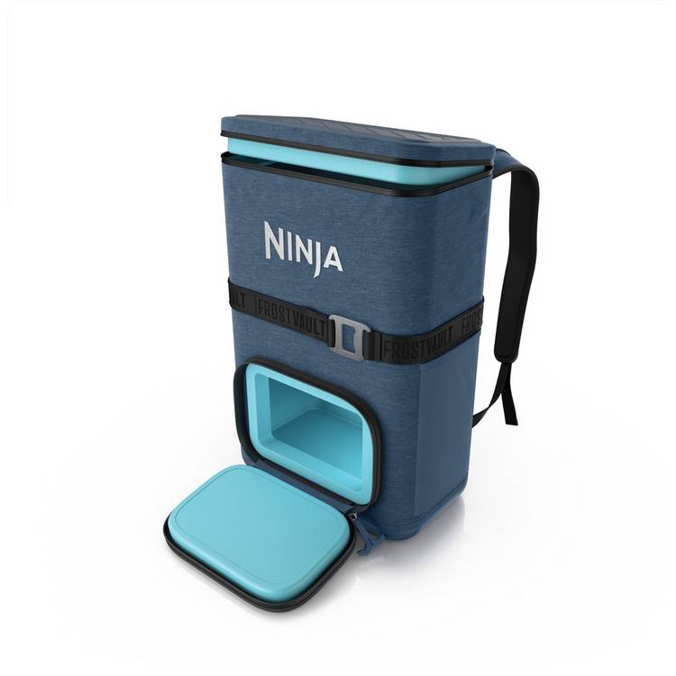 Ninja FrostVault Go cooler backpack blue 17L, imported from the UK