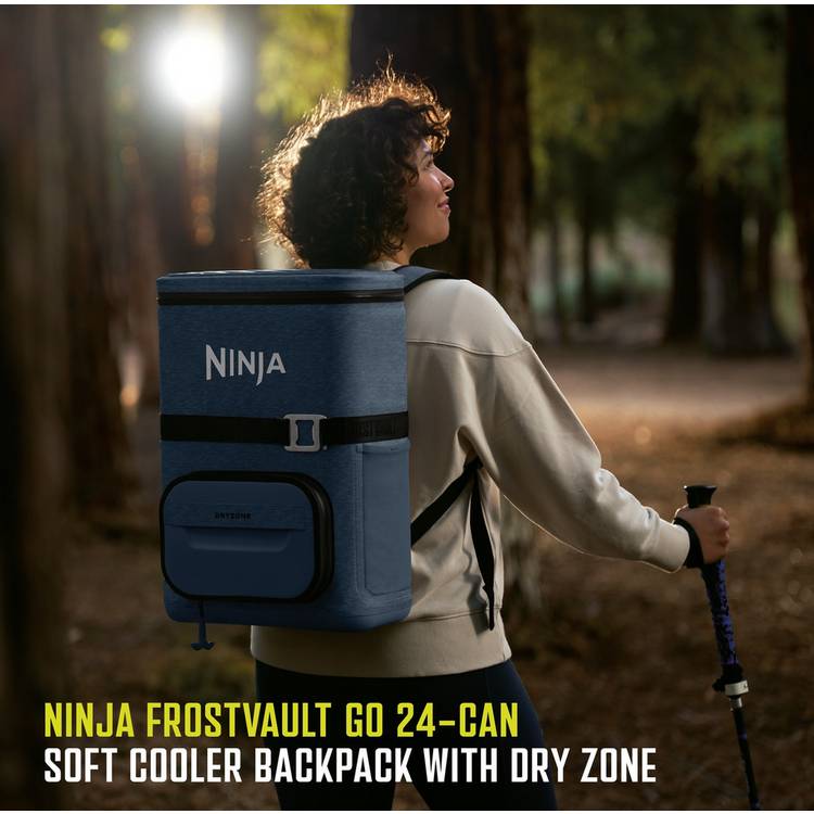 Ninja FrostVault Go cooler backpack blue 17L, imported from the UK