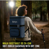 Ninja FrostVault Go cooler backpack blue 17L, imported from the UK