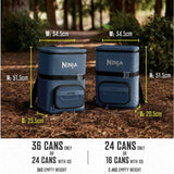 Ninja FrostVault Go cooler backpack blue 17L, imported from the UK